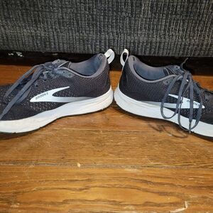 Brooks Black and White Athletic Sneakers